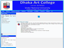 Tablet Screenshot of dhakaartcollege.info